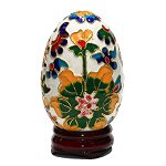 Ei L, Osterei, Deko, Cloisonne Emaille, 0469 Ei L, Osterei, Deko, Cloisonne Emaille, 0469